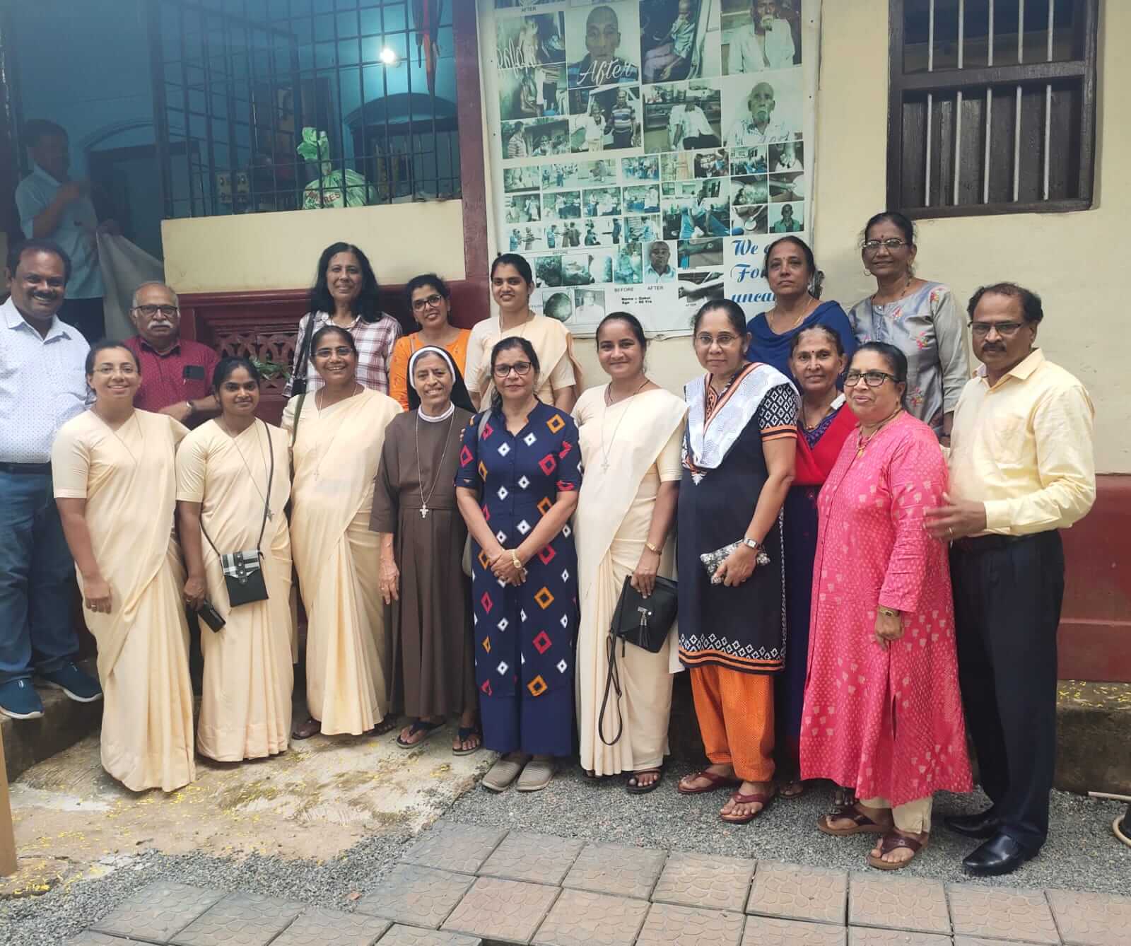 Arsulain Franciscan members of Rosario Church visited Karunamaya ashram