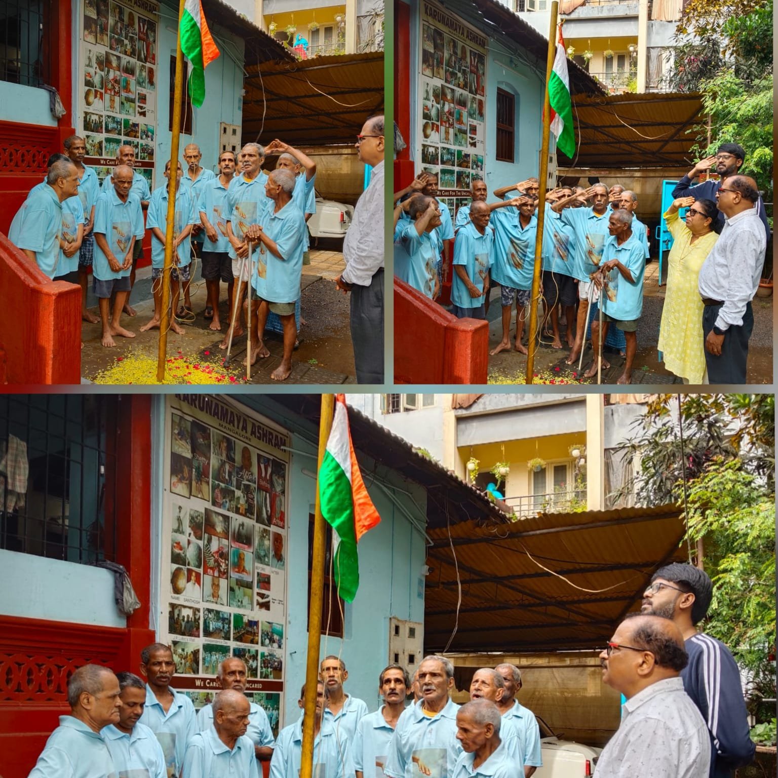 Independence day celebration at Karunamaya Ashram