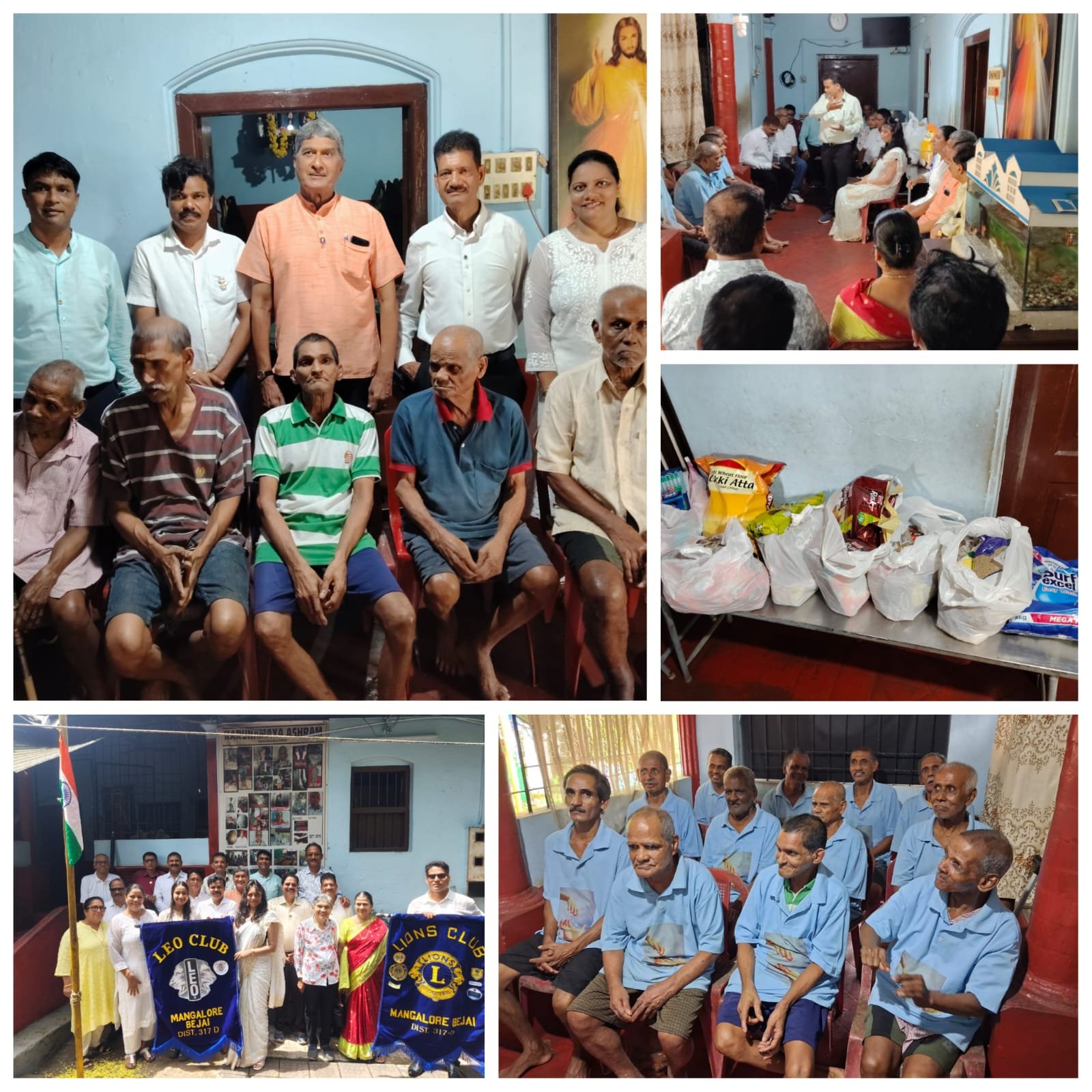 Lion’s Club visit to Karunamaya Ashram on Independence Day